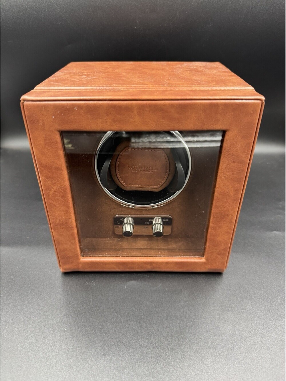 ROTHWELL SINGLE WATCH WINDER FOR AUTOMATIC WATCHES W/ QUIET